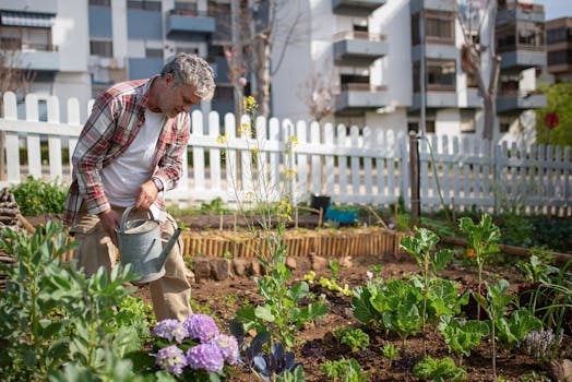 Urban permaculture garden