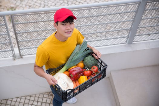 urban balcony garden with vegetables