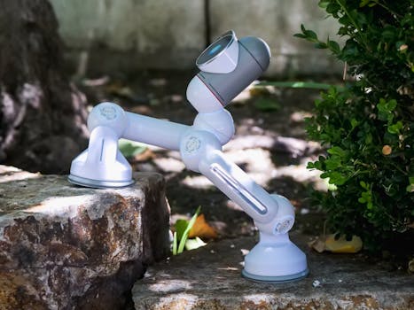 smart garden with automated watering system