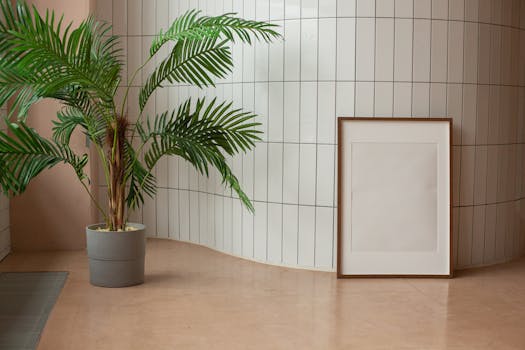 Vertical garden in an apartment