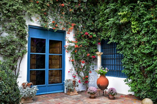 lush balcony garden filled with diverse plants