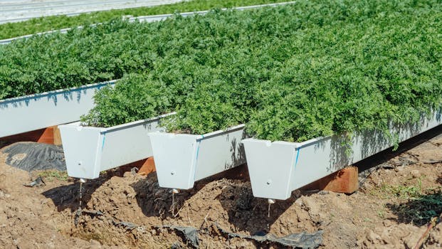 urban garden with herbs and vegetables